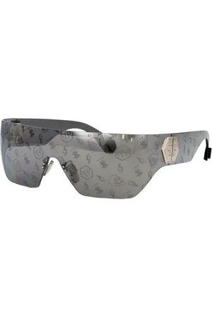 Philipp Plein Femme, Accessoires, Noir, Taille: ONE Size Lunettes de soleil élégantes