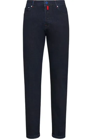 Kiton Homme, Jeans, Bleu, Taille: W33 Jean Slim en Coton Bleu Foncé