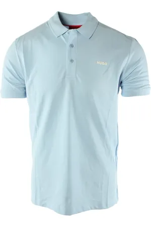 HUGO BOSS Homme, Tops, Bleu, Taille: S Polo Bleu en Coton
