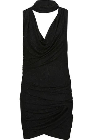 IRO Femme, Robes, Noir, Taille: 42 FR Mini-robe noire sans manches en lurex