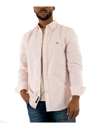 Tommy Hilfiger Homme, Chemises, Rose, Taille: M Chemise Oxford Slim à Rayures