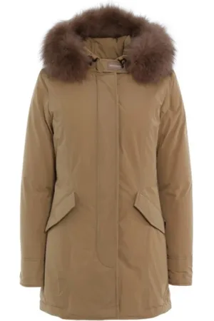 Woolrich Femme, Vestes, Bleu, Taille: 42 FR Parka Arctique avec Finition Teflon