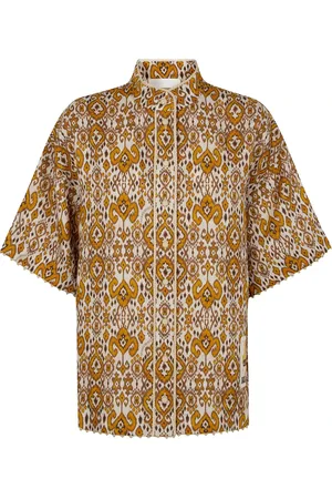 ZIMMERMANN Femme, Blouses et Chemises, Multicolore, Taille: 36 FR Wylie Relaxed Shirt