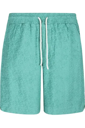 Drôle de Monsieur Homme, Shorts, Vert, Taille: L Monogram Short Élégant Mode Vêtements