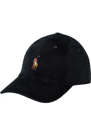 Ralph Lauren Homme, Accessoires, Noir, Taille: ONE Size Casquette Noire en Coton