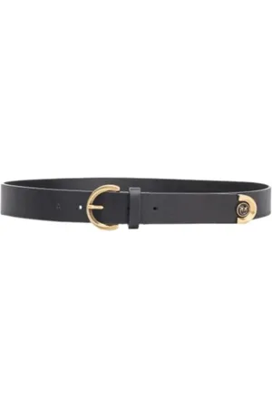 Pinko Femme, Accessoires, Noir, Taille: L Fortaleza H3 Belt Cuoio