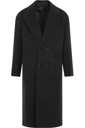 Kiton Homme, Manteaux, Gris, Taille: M Manteau Gris Luxueux