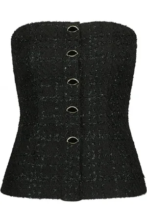 Fabienne Chapot Femme, Tops, Noir, Taille: 42 FR Twinnie Tweed Top