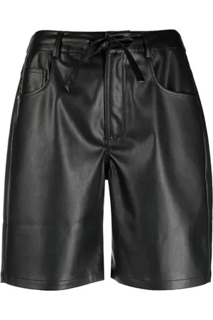 Proenza Schouler Femme, Shorts, Noir, Taille: 38 FR Short décontracté noir en similicuir