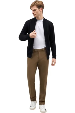 Boglioli Homme, Pulls, Bleu, Taille: L Bomber tricoté en coton cachemire