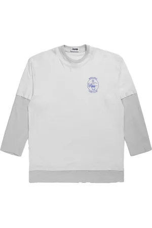 MAGLIANO Homme, Tops, Blanc, Taille: M Tee Oversized Trauma avec Effet Trompe-l
