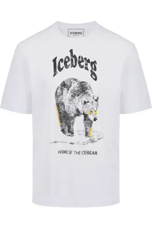 Iceberg Homme, Tops, Blanc, Taille: 2XL T-shirt Coupe Standard