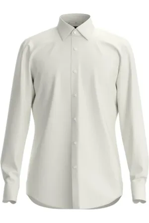 HUGO BOSS Homme, Chemises, Blanc, Taille: L Chemise Hank Kent C1 214