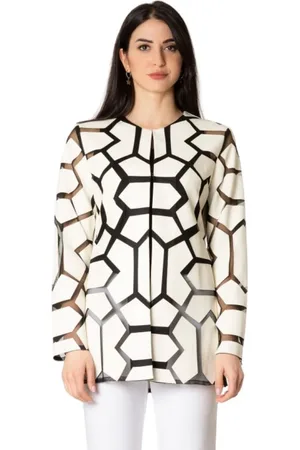 Joseph Ribkoff Femme, Vestes, Blanc, Taille: 40 FR Veste en maille