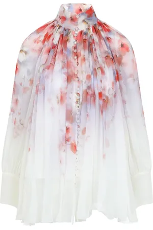ZIMMERMANN Femme, Blouses et Chemises, Multicolore, Taille: 42 FR Chemisier Smock Floral Crush