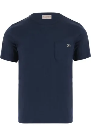 VALENTINO GARAVANI Homme, Tops, Bleu, Taille: S T-Shirt avec Poche de Poitrine