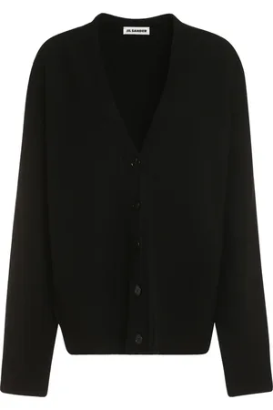 Jil Sander Femme, Pulls, Noir, Taille: 36 FR Cardigan en laine