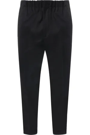 Jil Sander Homme, Pantalons, Noir, Taille: L Pantalon en coton bleu