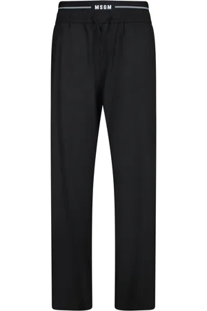 Msgm Homme, Pantalons, Noir, Taille: M Pantalon Noir en Laine