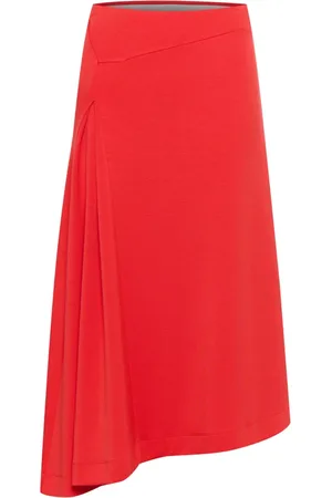 INWEAR Femme, Jupes, Rouge, Taille: 36 FR Jupe Écarlate Asymétrique