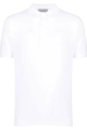 JOHN SMEDLEY Homme, Tops, Blanc, Taille: L Polo Tricot Blanc