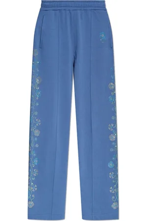 Kenzo Femme, Pantalons, Bleu, Taille: 42 FR Pantalon de survêtement avec appliqués scintillants