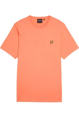 Lyle & Scott Homme, Tops, Rouge, Taille: S T-shirt imprimé corail