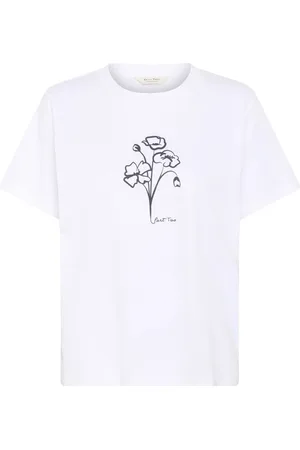Part Two Femme, Tops, Blanc, Taille: 42 FR T-shirt à Imprimé Floral