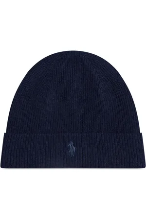 Ralph Lauren Homme, Accessoires, Bleu, Taille: ONE Size Bonnet à Logo Poney Classique