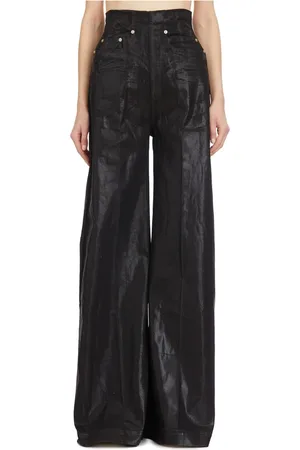 Rick Owens Femme, Pantalons, Noir, Taille: 38 FR Jean Denim Cooper Noir