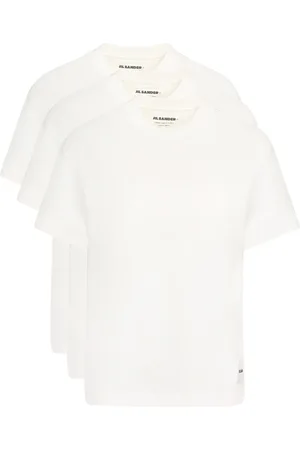 Jil Sander Femme, Tops, Blanc, Taille: 36 FR Ensemble de T-shirts en Coton