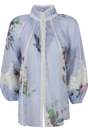 ZIMMERMANN Femme, Blouses et Chemises, Bleu, Taille: 38 FR Chemise