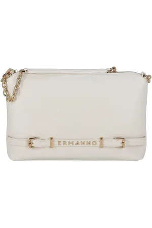 ERMANNO SCERVINO Femme, Sacs, Blanc, Taille: ONE Size Sac Hobo Blanc avec Bandoulière Chaîne