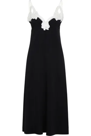 Jil Sander Femme, Robes, Noir, Taille: 38 FR Robe Broderies 204