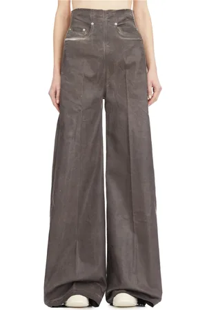 Rick Owens Femme, Jeans, Gris, Taille: 38 FR Pantalon Denim Poussière Sombre