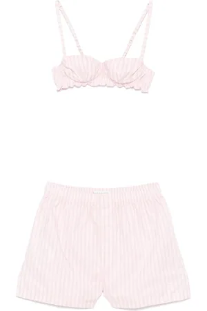 Serafini Femme, Vêtements de nuit et de détente, Rose, Taille: 38 FR Robe de Nuit à Taille Élastiquée et Boutons
