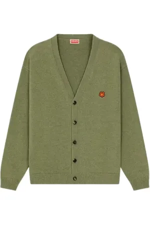 Kenzo Homme, Pulls, Vert, Taille: L Cardigan Style Preppy