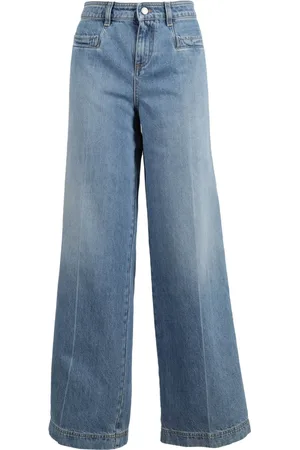 Serafini Femme, Jeans, Bleu, Taille: 36 FR Wide Jeans