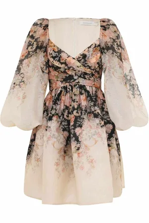 ZIMMERMANN Femme, Robes, Multicolore, Taille: 40 FR Mini-robe drapée à fleurs