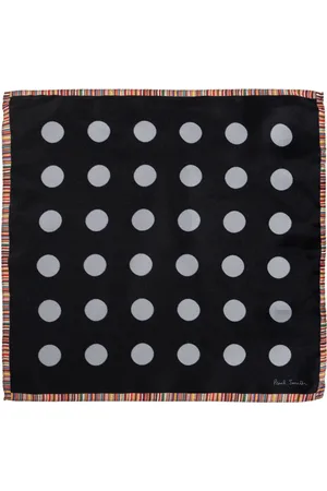 Paul Smith Homme, Accessoires, Noir, Taille: ONE Size Pochette de Costume en Soie