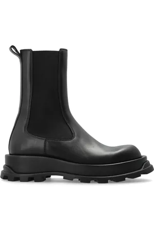 Jil Sander Femme, Chaussures, Noir, Taille: 40 EU Bottines Chelsea montantes