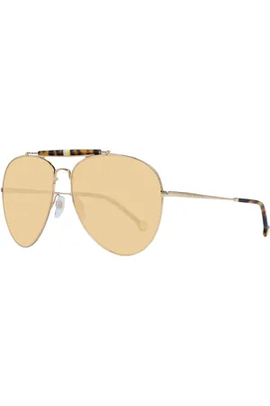 Tommy Hilfiger Femme, Accessoires, Multicolore, Taille: ONE Size Lunettes de soleil aviateur dorées avec verres dégradés