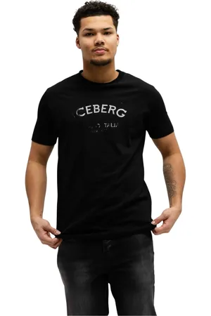 Iceberg Homme, Tops, Noir, Taille: XL T-Shirt Jersey