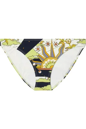 Tory Burch Femme, Maillots de bain, Multicolore, Taille: 42 FR Bas de Bikini Classique à Motifs