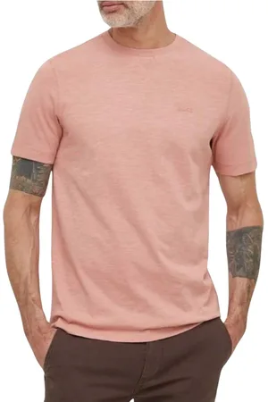HUGO BOSS Homme, Tops, Rose, Taille: S Slub Tee