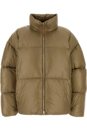 Jil Sander Femme, Vestes, Brun, Taille: 38 FR Nylon Dona Biscuit Jacket