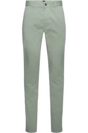 HUGO BOSS Homme, Pantalons, Vert, Taille: W40 L32 Pantalon Chino Slim