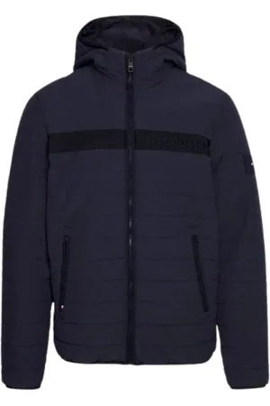 Tommy Hilfiger Homme, Vestes, Bleu, Taille: S Doudoune à capuche
