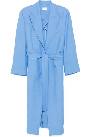 P.A.R.O.S.H. Femme, Manteaux, Bleu, Taille: 40 FR Collection de Manteaux Élégants