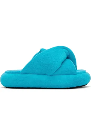 J.W.Anderson Femme, Chaussures, Bleu, Taille: 40 EU Sandales Plateformes Twist en Tissu Éponge Turquoise